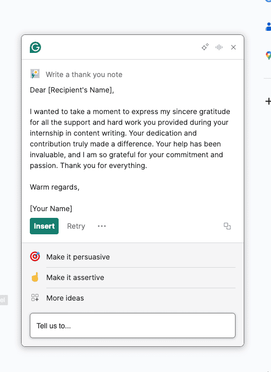 Generative AI by Grammarly