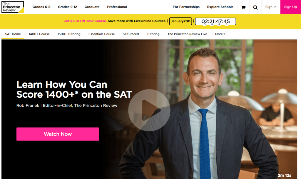 Princeton Review SAT  - Overview