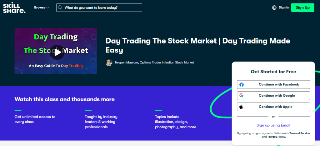  Stock Market Day Trading by Skillshare