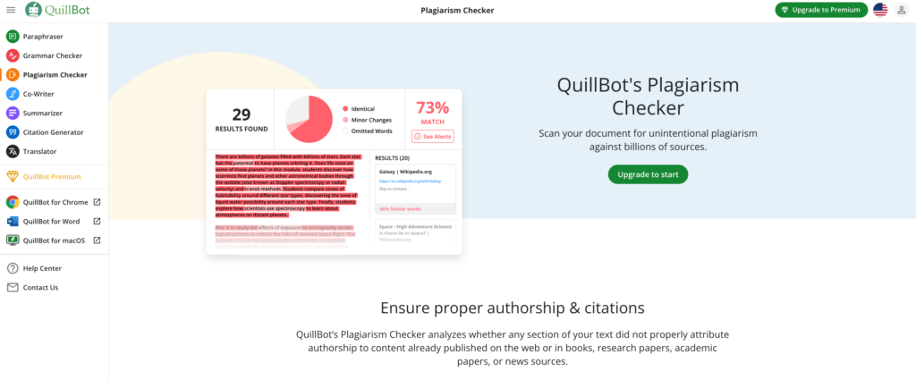  QuillBot - Plagiarism Detection